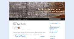 Desktop Screenshot of bedbugsregistry.net