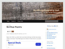 Tablet Screenshot of bedbugsregistry.net